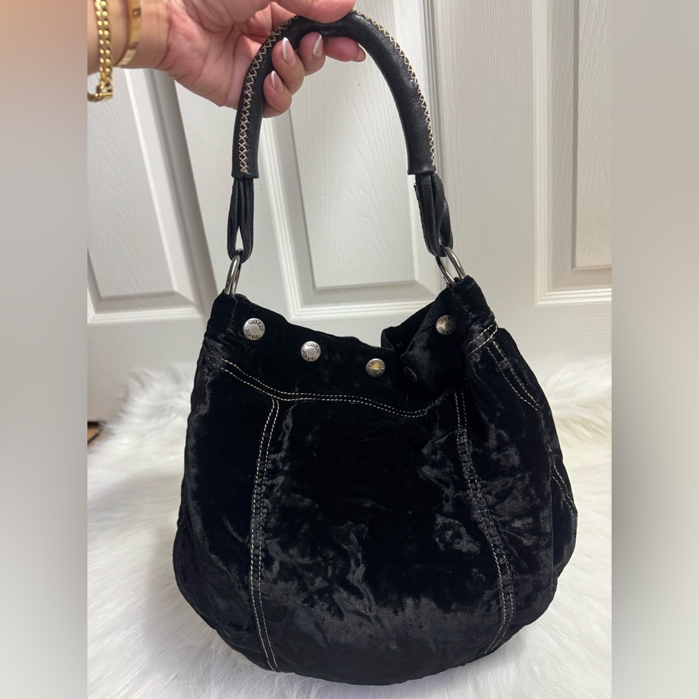 PRADA Black Velvet Women's Hobo Bag - Picture 6 of 12